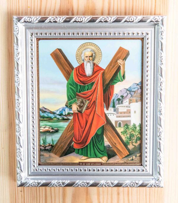 St Andrew the First-Called_12x10_frame St. Andrew the First Called Framed Icon (10 x 12 cm)