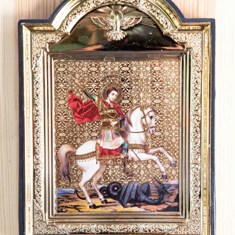 St George 1_12x10_frame St. George Framed Icon (10 x 12cm)