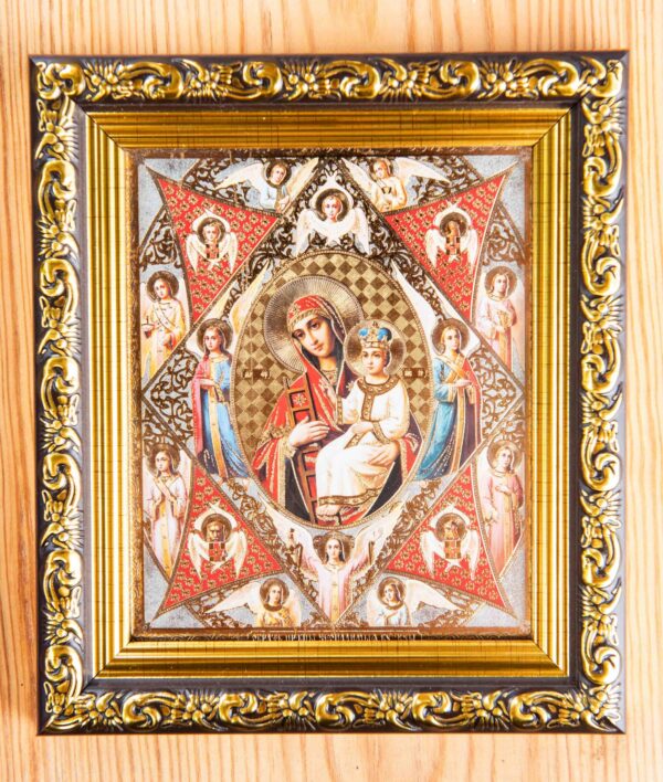 Theotokos - Burning Bush_12x10_frame Theotokos - Burning Bush Framed Icon (10 x 12 cm)