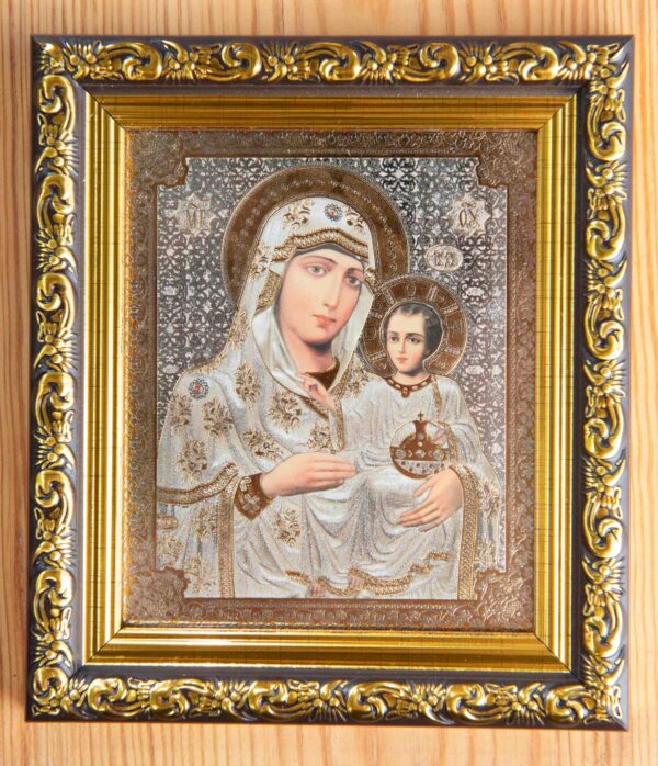 Theotokos - Jerusalem Icon_12x10_frame Theotokos - Jerusalem Framed Icon (10 x 12 cm)