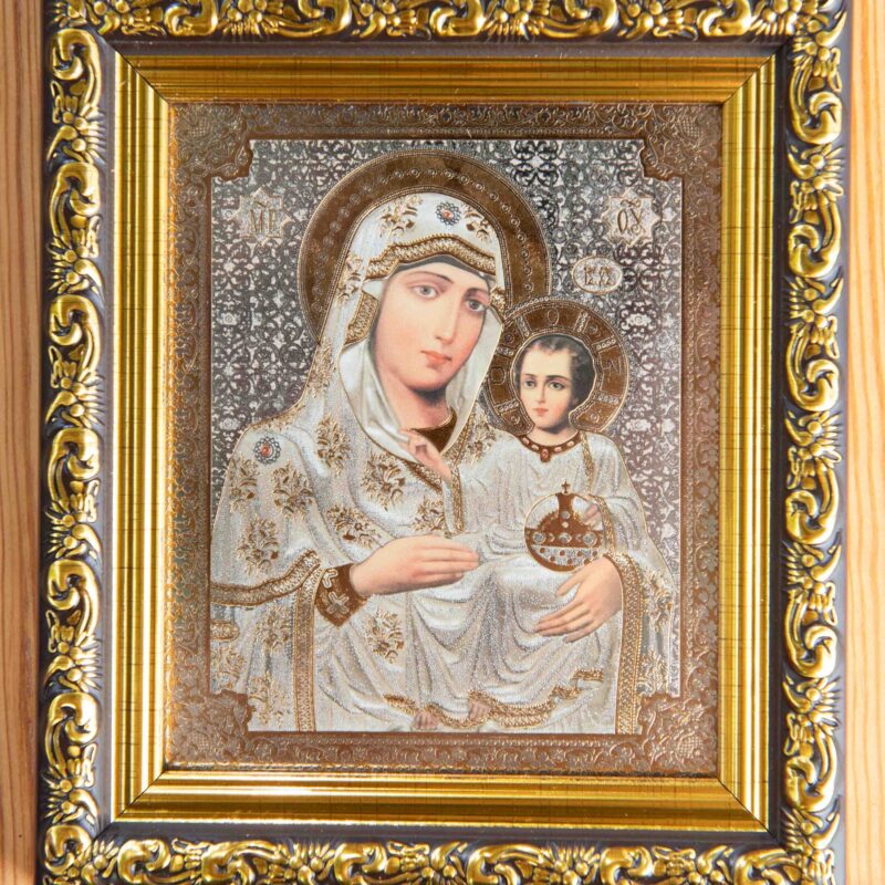 Theotokos - Jerusalem Icon_12x10_frame Theotokos - Jerusalem Framed Icon (10 x 12 cm)