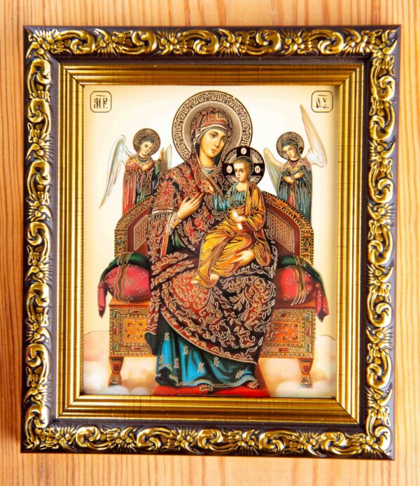 Theotokos - Queen of All Framed Icon (10 x 12 cm)